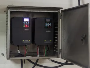 頭份廠冷凝水泵加裝20HP變頻器